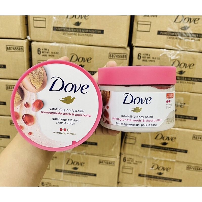 Kem tẩy tế bào chết body Dove bản Mỹ Đức