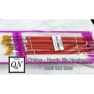 QNshop - Nguyên liệu Handmade (Bộ bút lông 6 cái đủ cỡ) - Nguyên liệu Handmade