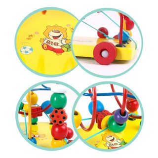Luồn Hạt Gỗ Kéo Xe Cho Bé Bản Đẹp