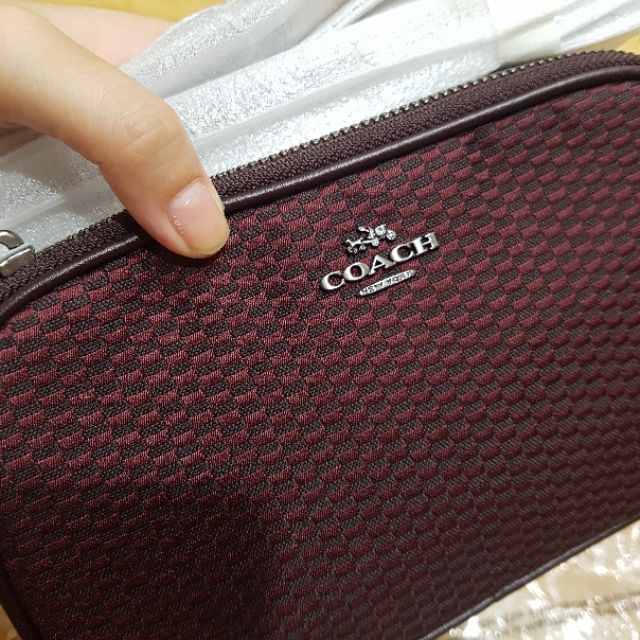 Túi Coach 2 zip đeo chéo authentic