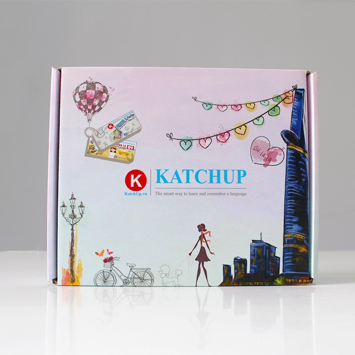 COMBO trọn bộ KatchUp Flashcard 3000 từ tiếng Anh – 3 loại giấy