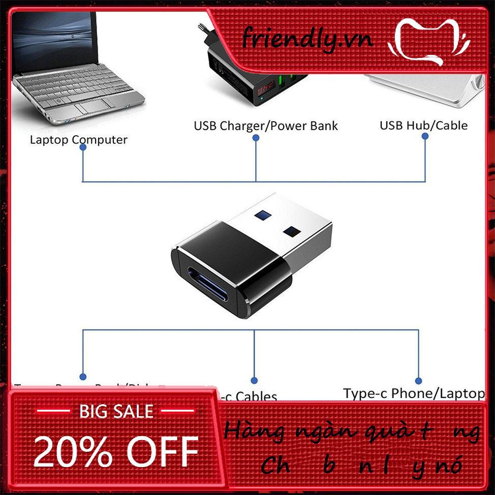Đầu Chuyển Đổi Usb 2.0 Type C Sang Otg Usb 2.0 A | BigBuy360 - bigbuy360.vn