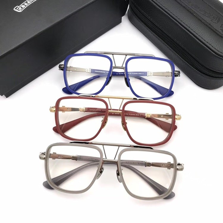 Gọng kính nam nữ CHROME HEARTS Vuông Tony , Kính mắt thời trang,Tặng mắt cận khi mua gọng kính