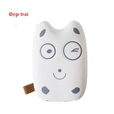 Sạc Dự Phòng,pin dự phòng Totoro II 12000mAh Hình Dạng Răng Sữa Em Bé, Đầu Ra USB Kép, Hổ Trợ Sạc Nhanh 2A