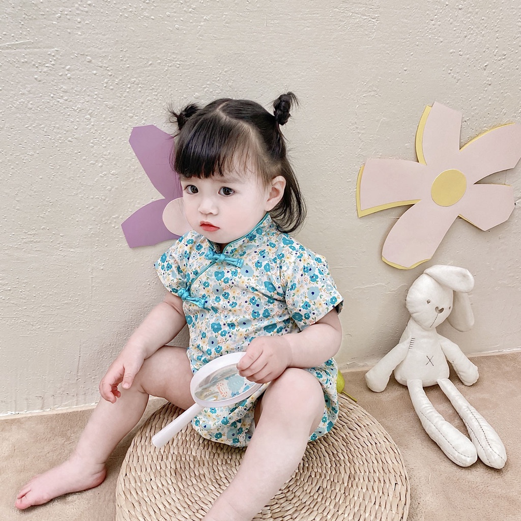 Đồ Ngủ Liền Thân Kiểu Hán Phục Dễ Thương Cho Bé 0959
