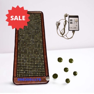 Thảm đá nhiệt nóng đá tròn màu ngọc bích 65x160 giảm đau nhức và giảm béo