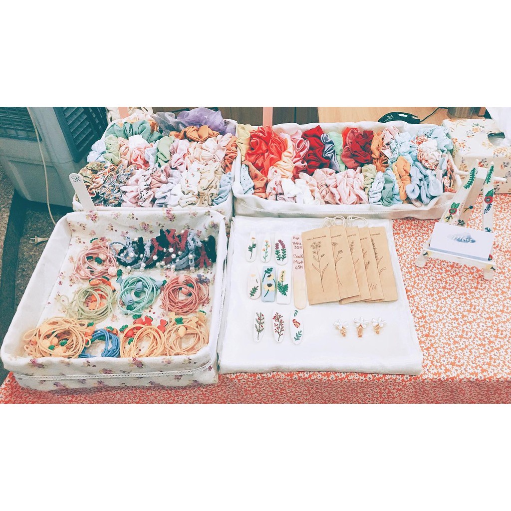 Scrunchies, bản ~ 2.5 cm ~ 3cm