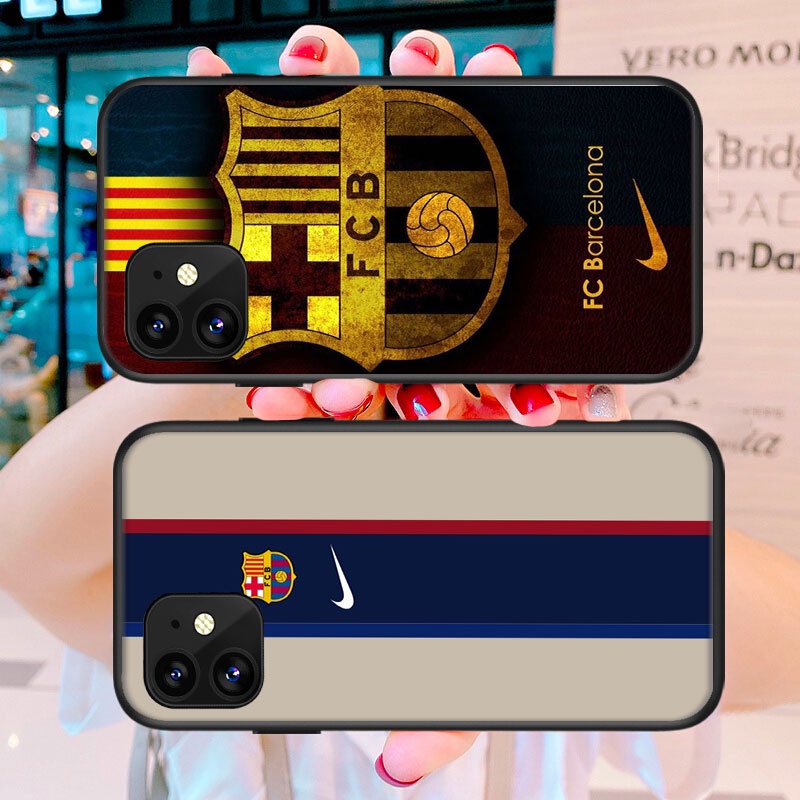 Ốp Điện Thoại Hình FC Barcelona Cho iPhone 11 XR XS 5 5S 6 6S 7 / 8 / SE 2020 Plus D2