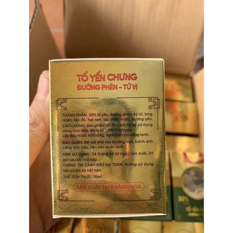Tổ Yến Chưng Đường Phèn Tứ Vị (30% Tổ Yến)