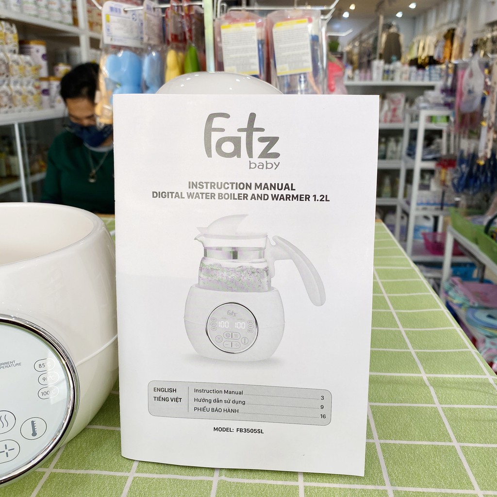 MÁY ĐUN VÀ HÂM NƯỚC ĐIỆN TỬ FATZ QUICK 1 - FATZBABY FB3505SL (Công nghệ Hàn Quốc)