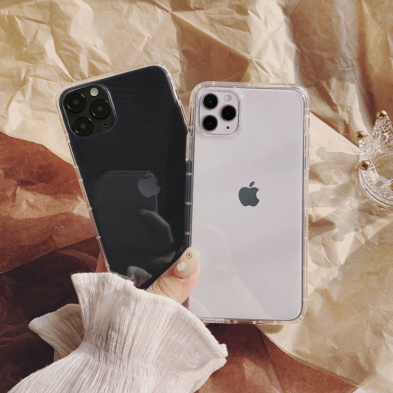 Ốp điện thoại mềm màu trơn có túi khí chống sốc cho iPhoneXs Max 11pro 8plus XR 7/12