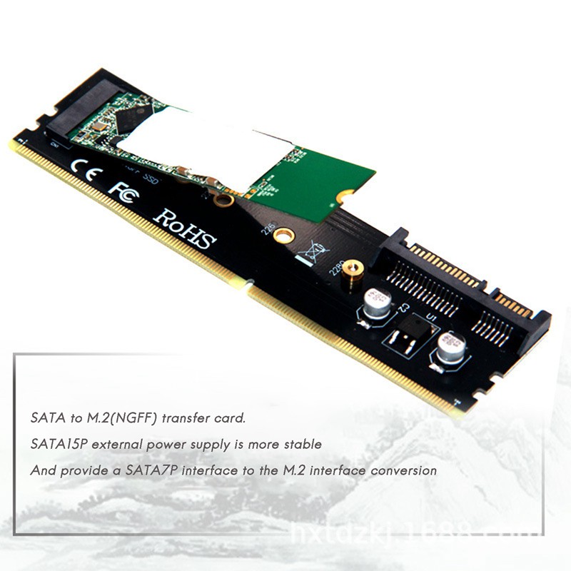 Card Chuyển Đổi Ddr Sang M.2 Ssd Sata 15p Cho Laptop Ddr2 Ddr3 Ddr4 | BigBuy360 - bigbuy360.vn