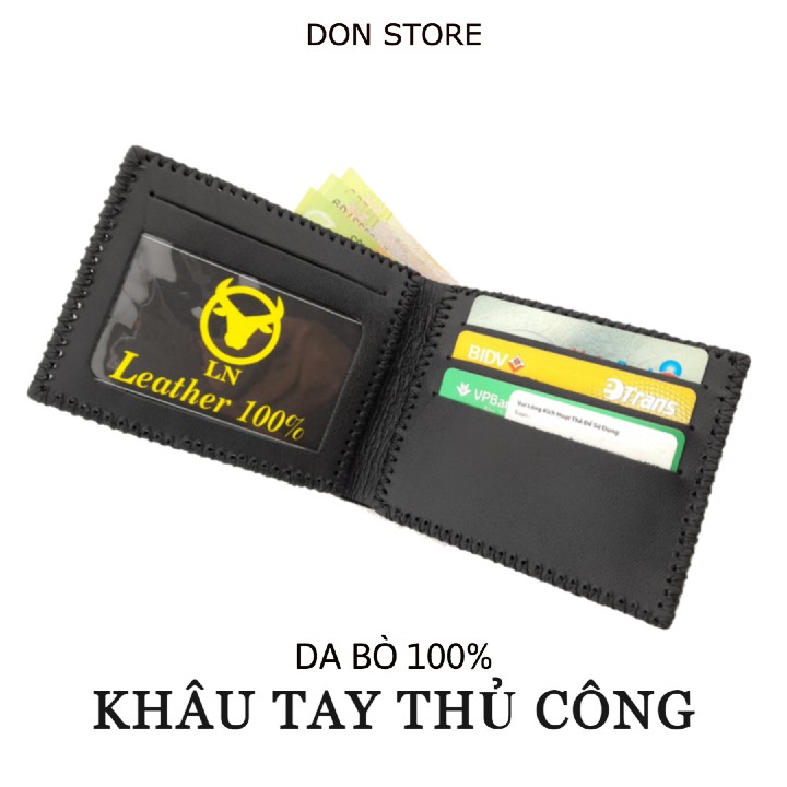 [HOT]Ví Nam, Bóp Nam Vân Cá Sấu Da Bò Thật 100% ( BH- 12 tháng)