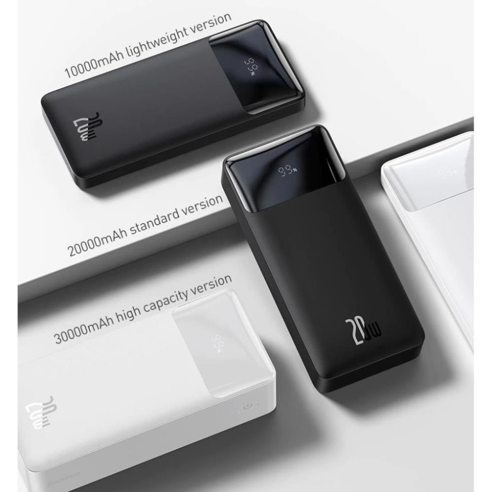 Pin sạc dự phòng 20w Baseus Bipow Digital Display Power Bank dung lượng 10.000 mAh/20.000 mAh - SPK Official