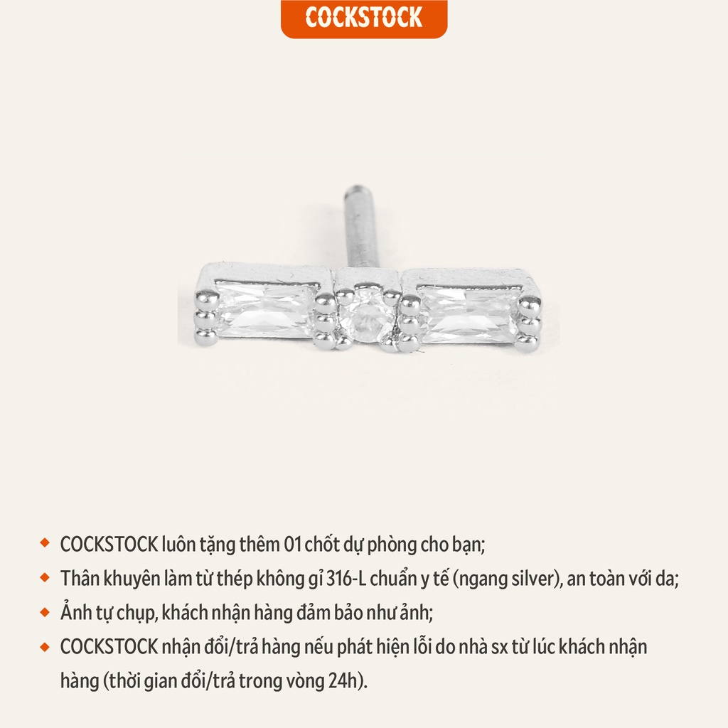 Khuyên tai đá Mustang Earring CockStock