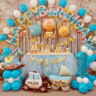 [Free ship] Sét Bóng Trang Trí Sinh Nhật [Tặng Quà bơm tay và băng keo]