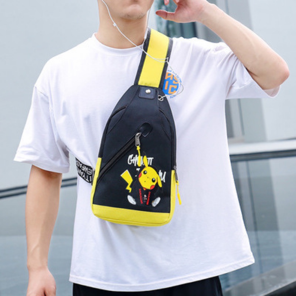  Túi đeo chéo nam da pu chống nước,tích hợp lỗ tai nghe tiện lợi | BigBuy360 - bigbuy360.vn