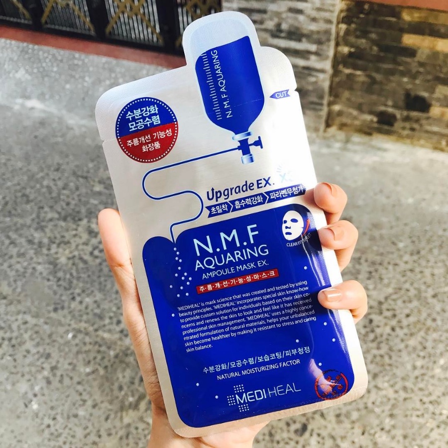 Mặt Nạ Mediheal NMF Aquaring Ampoule Mask 25ml. Cấp Ẩm, Kiềm Dầu, Se Khít Lỗ Chân Lông- #TẶNG QUÀ TỪ 10M