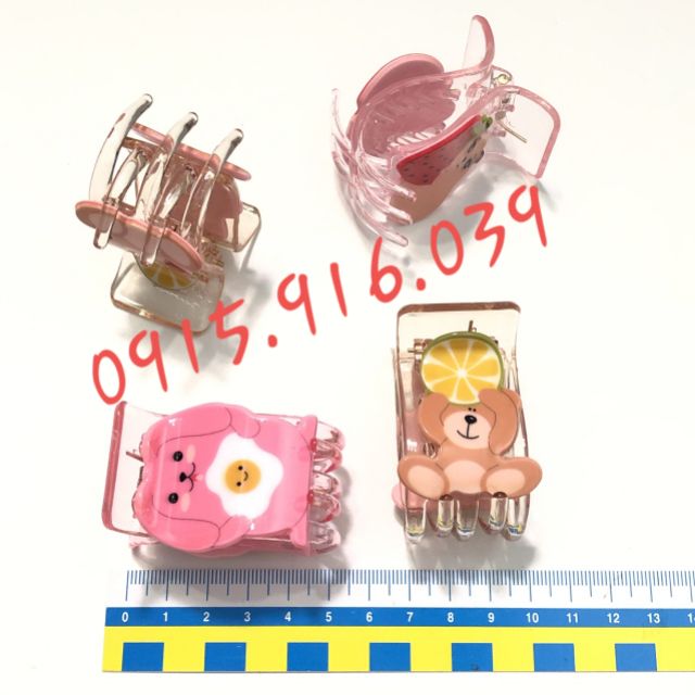 Kẹp tóc thú cưng 5 răng xì tin