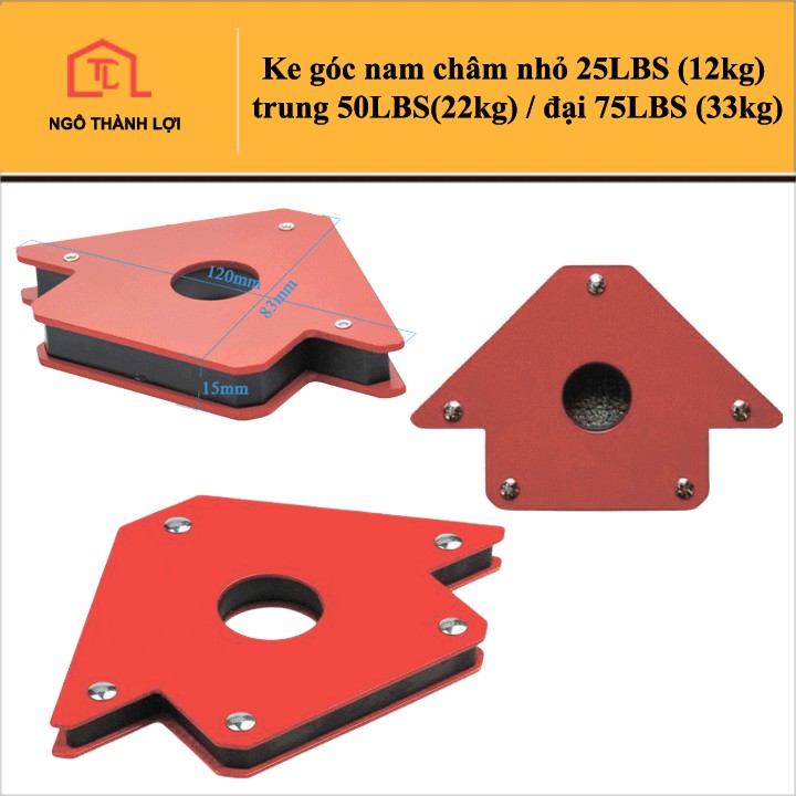 Ke góc nam châm nhỏ 25LBS  / trung 50LBS  / đại 75LBS  - Ke góc có nam châm