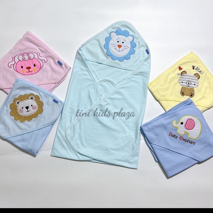 Khăn choàng ủ 100% cotton mềm mịn Bosbabi cho bé sơ sinh