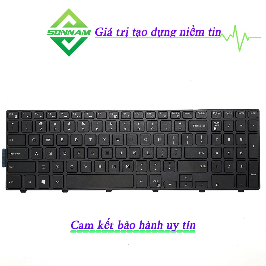 Bàn Phím Dell Inspiron 15-3000 5000 3541 3542 3543 5542 5545 5547 - Bảo Hành Đổi Mới 9 Tháng