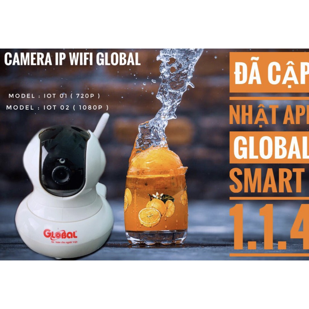 Camera không dây Global IOT-02 chính hãng cao cấp 1080P - Camera IP 2.0 MP/1MP