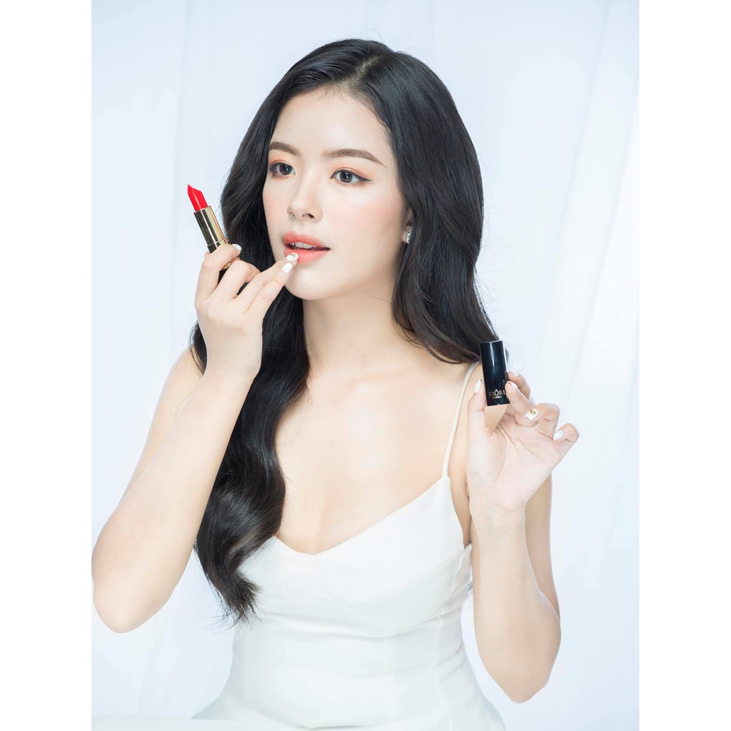 Set 2 Son Lì Màu Cam Đất Và Đỏ Cam - Son Lì Riori Matte Lipstick Không Chì 6 Màu Son (M03,M06)