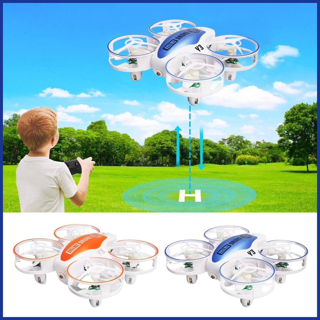 Máy Bay Điều Khiển Từ Xa Bốn Cánh Mini Tốc Độ Cao Không Dây Có Đèn LED Có Thể Sạc Lại Cho Trẻ Em Aavn