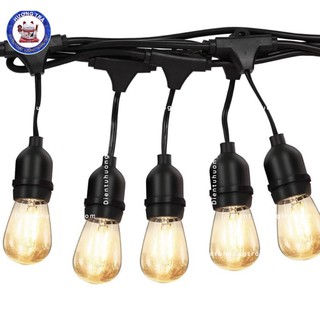 Dây đui đèn E27 kín nước trang trí quán cafe/ quán ăn 5m