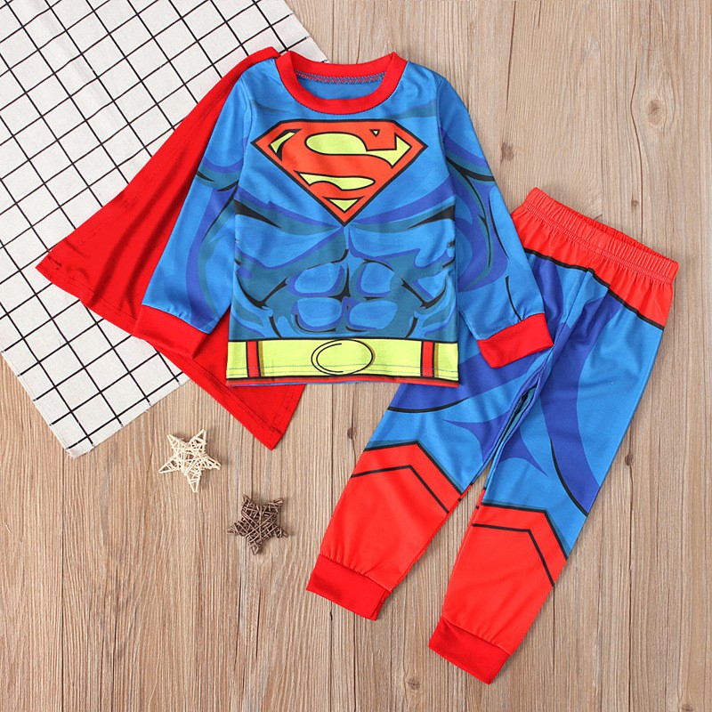Bộ Đồ Ngủ Cotton In Họa Tiết Hoạt Hình Dành Cho Bé Trai