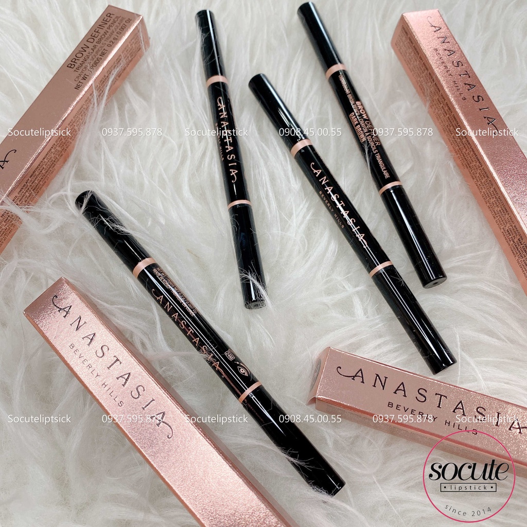 Chì kẻ mày đầu vát Anastasia Beverly Hills Brow Definer Fullsize Màu Ebony - Dark Brown - Medium Brown