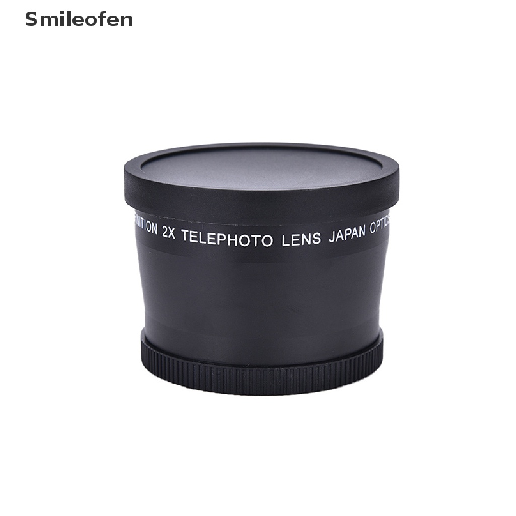 Ống Kính Telephoto Chuyên Nghiệp 58mm 2.0X + Khăn Lau Cho Máy Ảnh Canon Nikon Sony Pentax