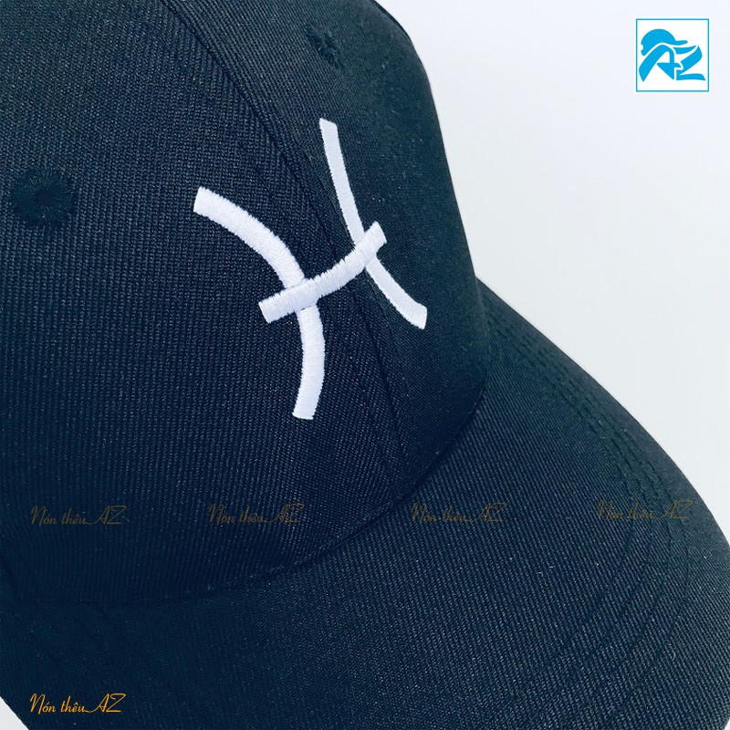 Nón kết thêu logo chòm sao Song Ngư Pisces - Mũ Lưỡi Trai AZ MT463