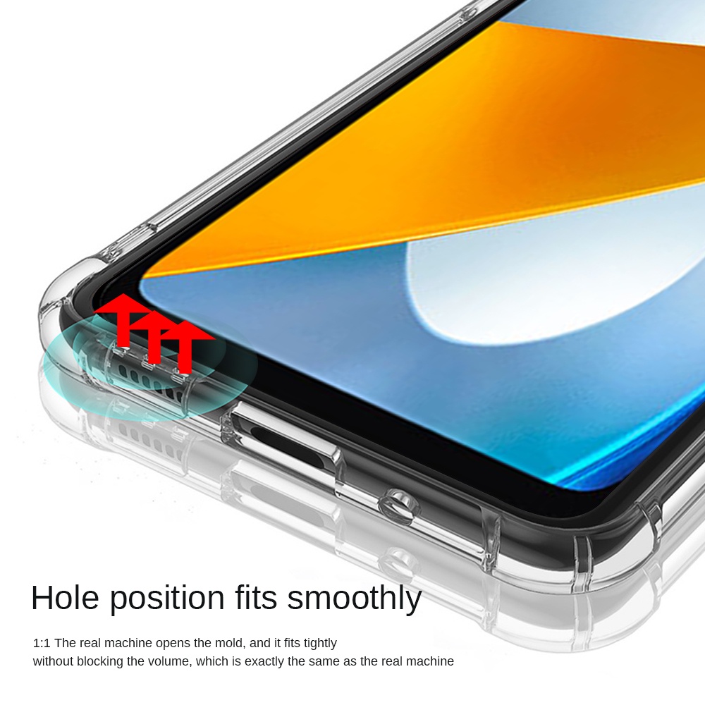 Ốp Điện Thoại Silicon Mềm Trong Suốt Có Túi Khí Chống Sốc Cho Xiaomi Poco C40 C 40 40C Poxo Poko Pocco PocoC40