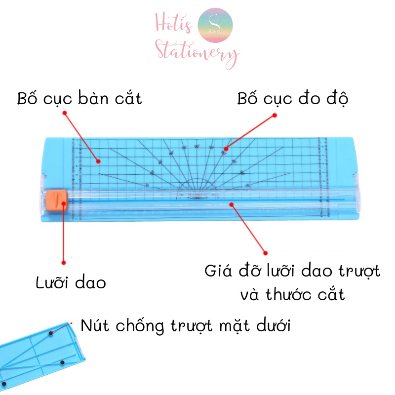 [HOTIS] Bàn cắt giấy A4 (MS810) - Tặng kèm 5 lưỡi dao thay thế