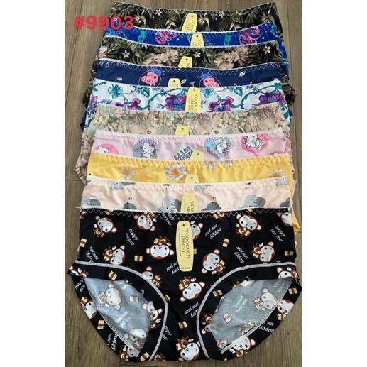 Combo 10 quần lót su thun lạnh điều hoà có viền may