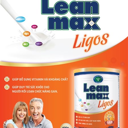 Sữa bột LeanMax Ligos hộp 400g - 900g hỗ trợ bảo vệ tế bào gan