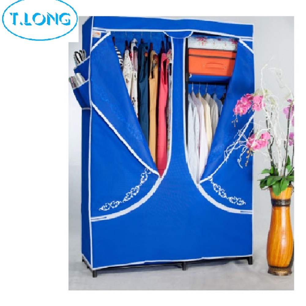 Tủ Vải Thanh Long 03 TVAI03 118 x 45 x 160 cm nhiều ngăn gọn nhẹ, đơn giản tháo lắp dễ sử dụng và di chuyển tủ thuận lợi