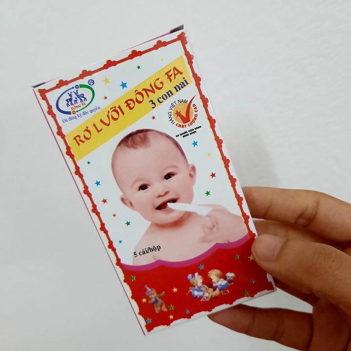 Combo 50 gạc rơ lưỡi Đông Fa vệ sinh khoang miệng cho trẻ sơ sinh hàng Việt Nam (RLDF50)