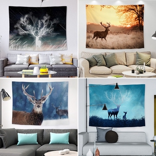 Nordic elk ins background cloth net red girl live decoration tapestry bedroom bedside hanging cloth