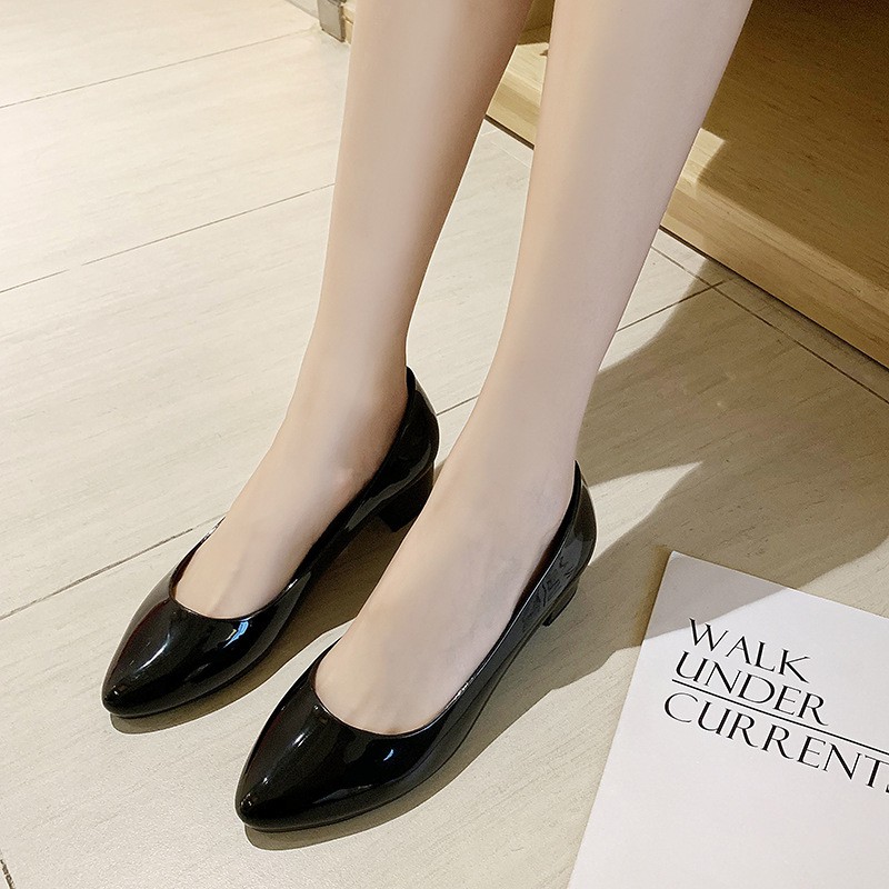 Giày cao gót 5p nữ đi được mưa, phong cách công sở kiểu dáng cơ bản Validep03 V286