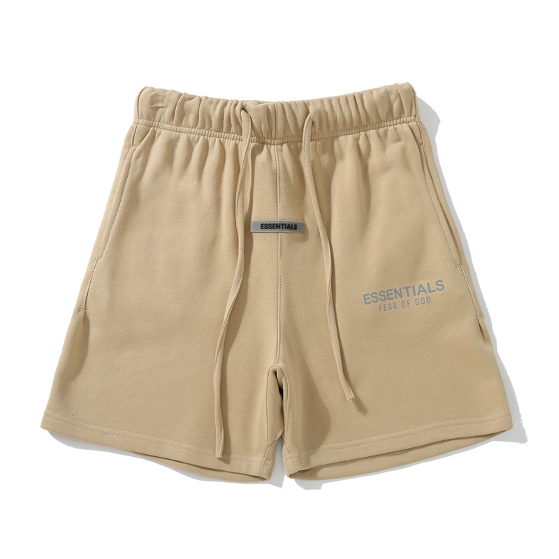 Quần short thể thao cotton lưng thun in họa tiết phản quang thời trang dành cho nam và nữ