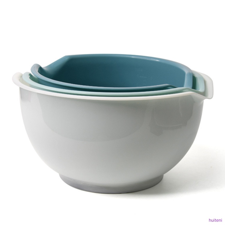 Set 3 Bát Nhựa Trộn Salad Rau Củ Quả Tiện Lợi