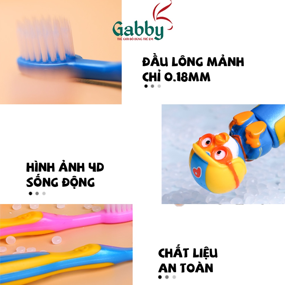 BÀN CHẢI ĐÁNH RĂNG PORORO HQ CHO BÉ 3+ TUỔI