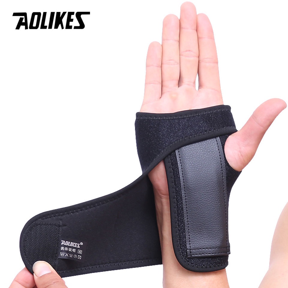 Aolikes 1 Miếng Nẹp Cổ Tay Hỗ Trợ Nâng Tạ / Tập Gym / Thể Thao