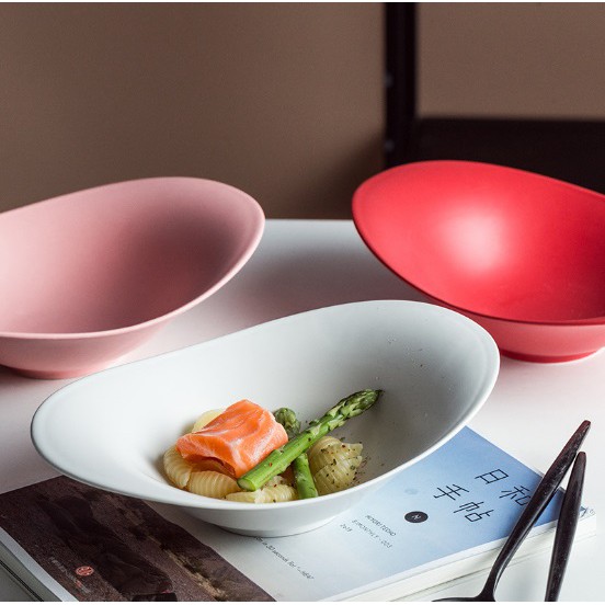 DĨA SÚP OVAL SÂU LÒNG 24 CM ĐỦ MÀU