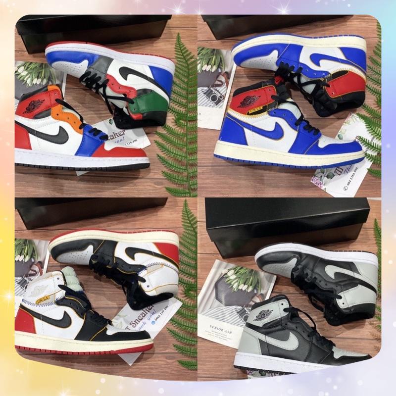 Giày Thể Thao Nam Nữ Sneaker Air Jordan 1 Cổ Cao Nhiều Màu Full Size
