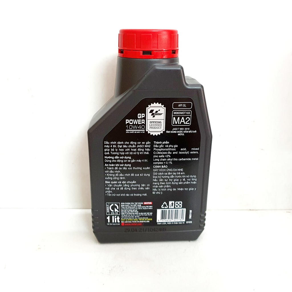 Dầu nhớt xe số cao cấp Motul GP Power 10w40