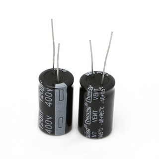 Bộ 2 tụ điện hoá bằng nhôm điện áp 400V 120uF kích thước 18x30mm